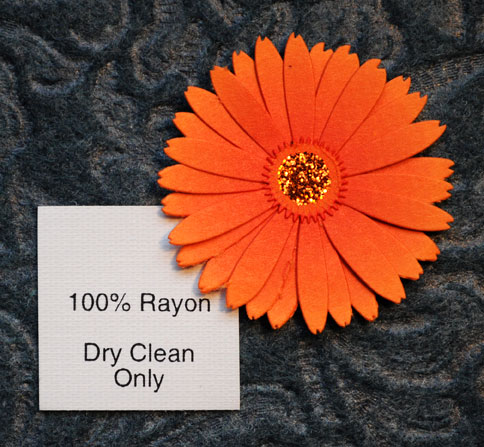 100% Rayon (with care info)