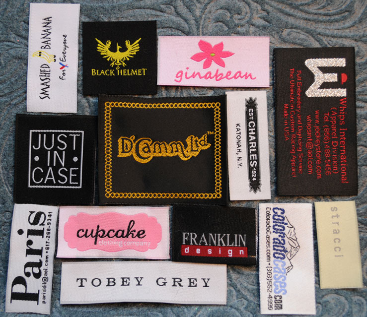 Custom Woven Labels : Printed and woven fabric labels & tags for clothing
